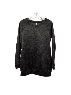 Acting Pro Womens Lightweight Sweatshirt Charcoal/Black Size Small